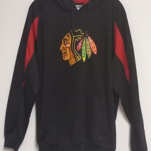 NHL Chicago Blackhawks Black Sweatshirt Hoodie XL officially licensed polyester